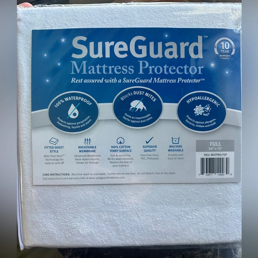 Sure Guard Mattress Protector Full